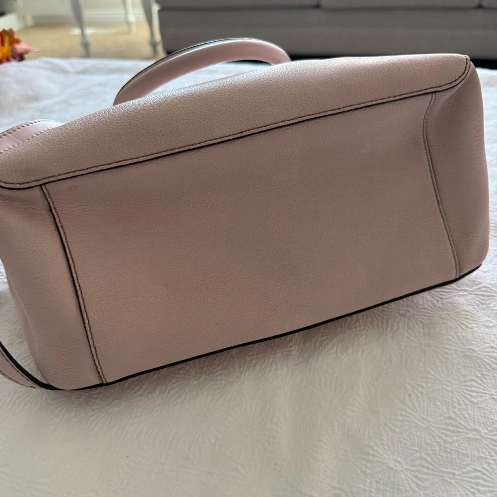 Michael Kors Ciara Large Saffiano Blush Satchel Bag